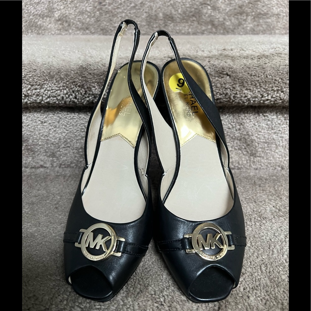 Michael Kors Leather Wedges